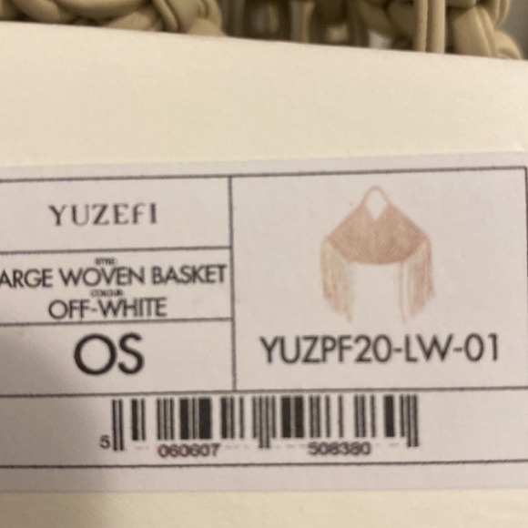 Yuzefi Large Woven Fringe Vegan Leather Tote Bag - Picture 7 of 7